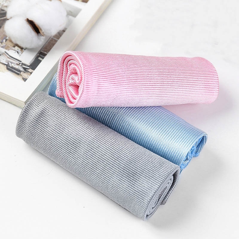 No Trace Absorbable 3 Size Soft Microfiber No Lint Window Car Rag Cleaning Towel Kitchen Cleaning Cloth Wipes Wipe Glass Cloth