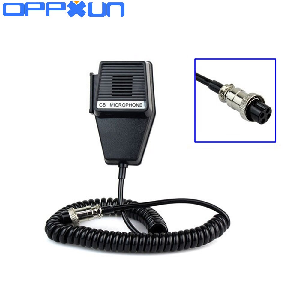 New CB Radio Speaker Mic Microphone 4 Pin for Cobra / Uniden Car CB Radio Walkie Talkie Ham Radio Hf Transceiver