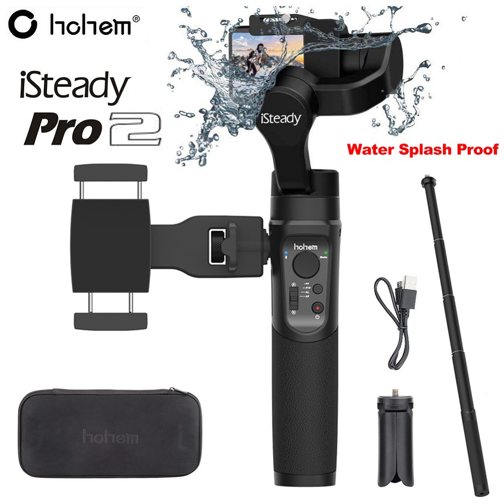 Hohem iSteady Pro 2 Splash Proof 3-Axis Handheld Gimbal Stabilizer for GoPro Hero 7/6 DJI Osmo for Sony RX0 SJCAM Action Camera