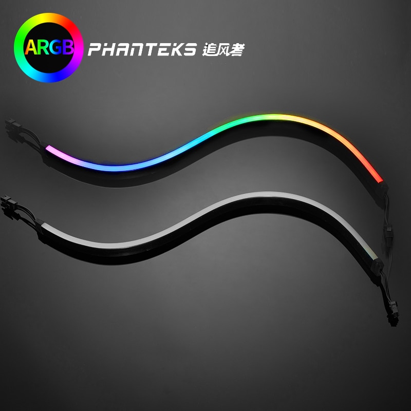 PHANTEKS Combo Light Strip ARGB Neon Computer Case Decoration LED Strip 5V 3PIN Light Header AURA 400mm X 2pcs